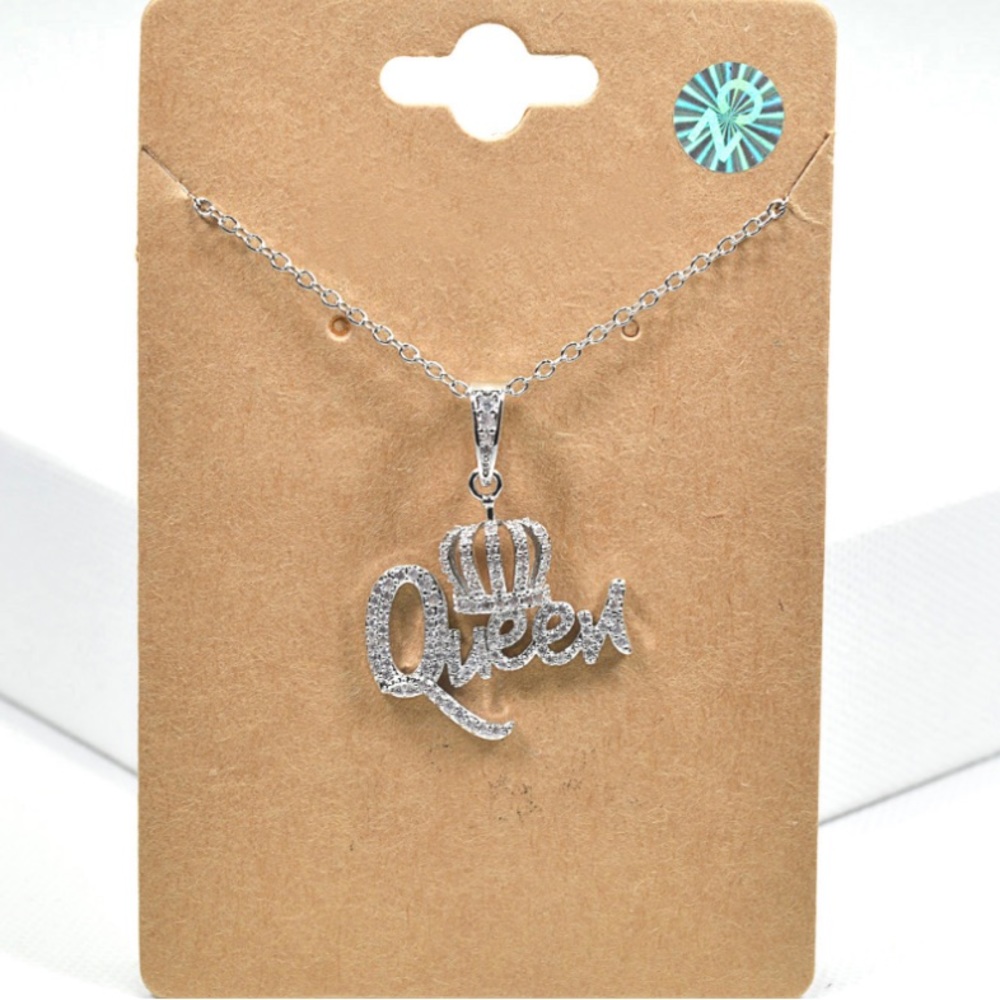 QUEEN crown necklace